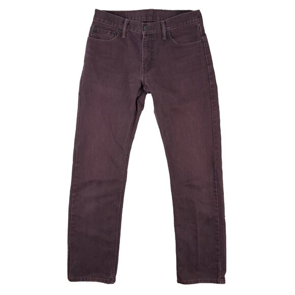 LEVI’S 514 sz 30 X 32 Straight Burgundy Corduroy Pants - Picture 1 of 7